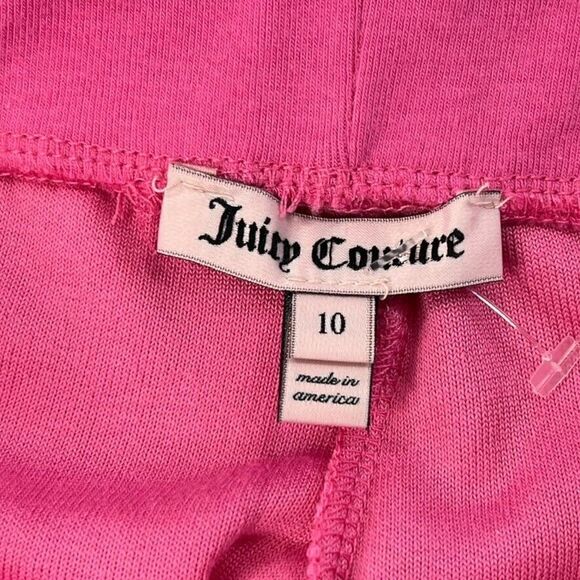 Juicy Couture Girls MT Zuma Pants Pink Terry Size 10 Jogger Lounge Lightweight - Picture 11 of 14